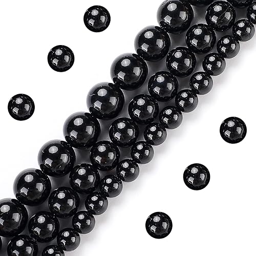 Miniatura 1 de Cuentas de piedras preciosas naturales para hacer joyas, cuentas de ágata roja de 0.236 pulgadas (0.236 in), cuentas redondas de piedra auténtica