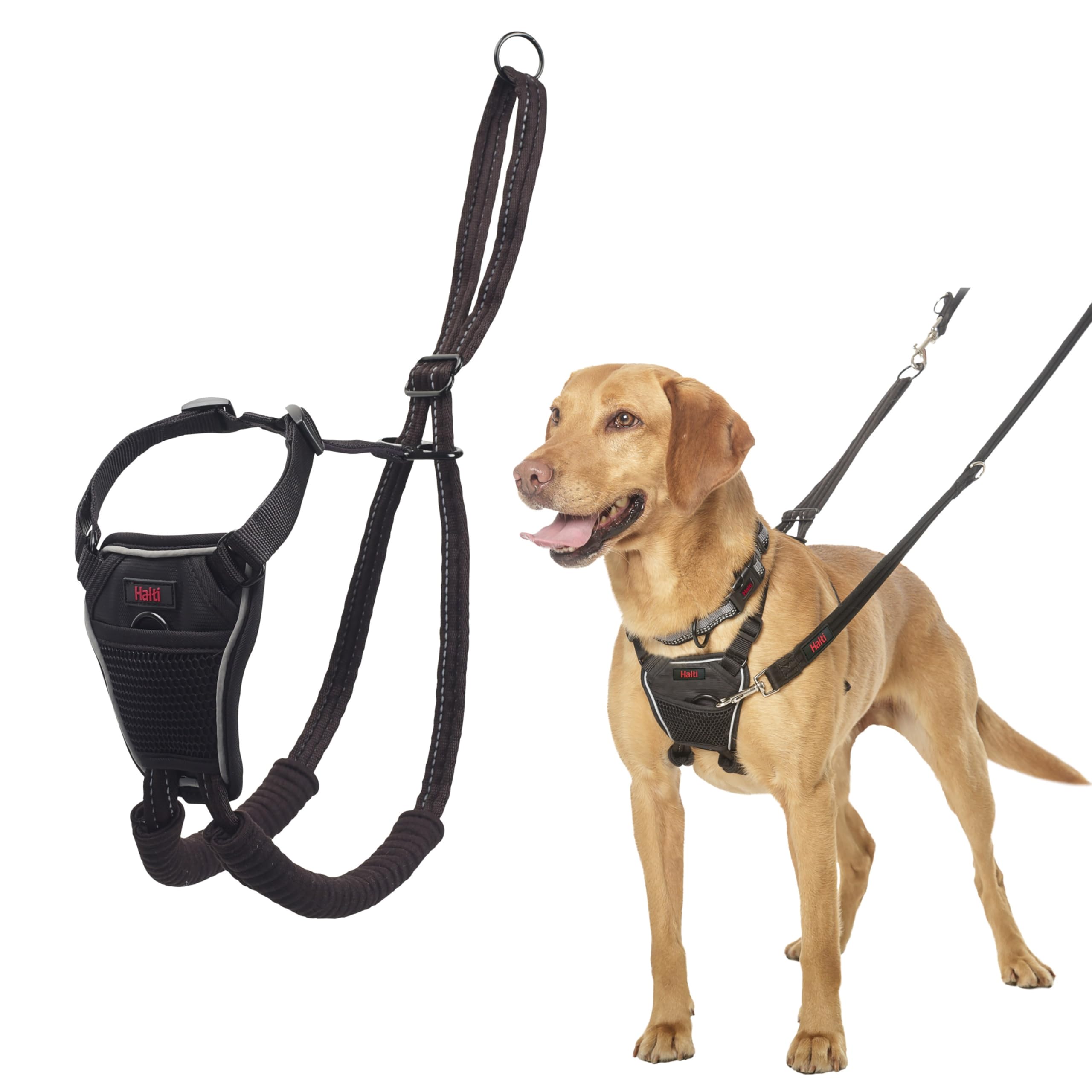 halti no pull harness - to stop your dog pulling on the leash adjustable lightweight and easy to use reflective dog training harness for medium dogs size m