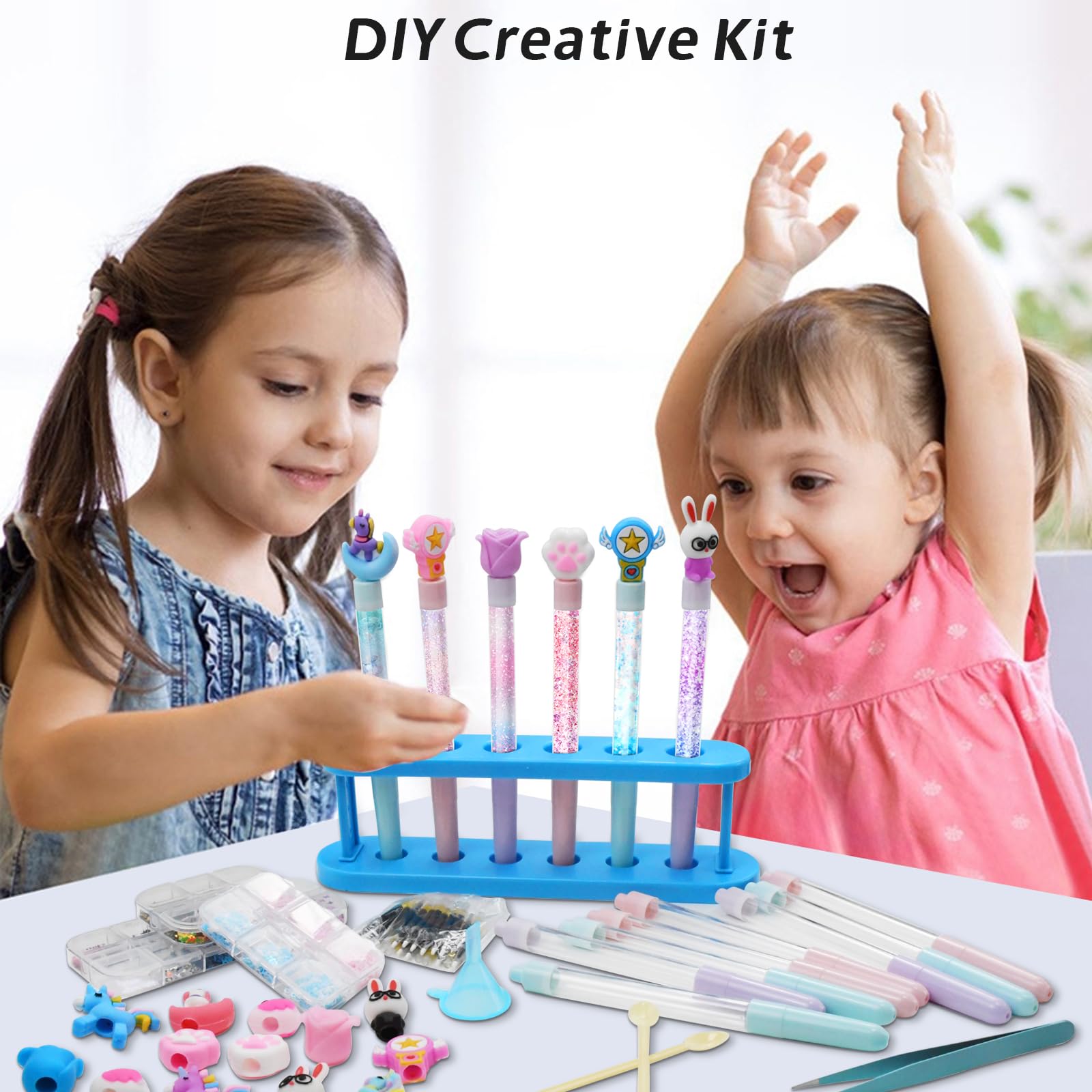 Fabrique a Stylo avec 72+ Accessoires, Kit Loisir Creatif Enfant 6-12 Ans
