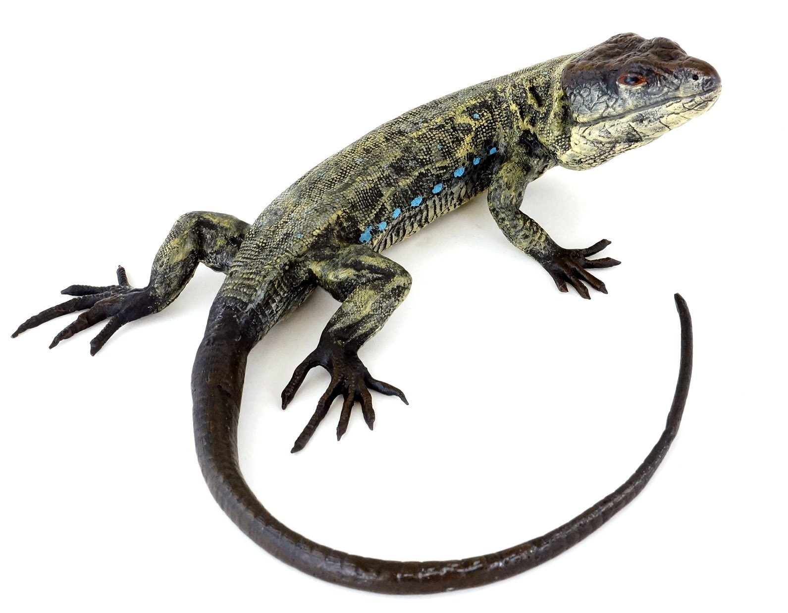 Kunst & Ambiente - Bronze viennois - lézard - Iguane - Reptile - Figurine Animale Authentique - Peinte à la Main - Figurine décorative - Vienne - Figurine - Sculpture - décoration