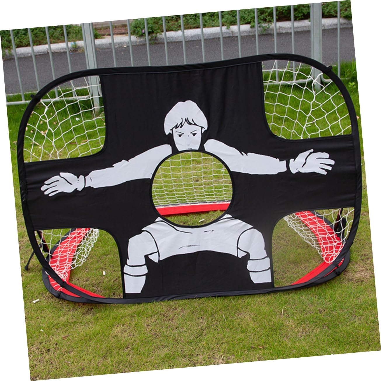 Football Goal Net Frame Soccer Goal Set Detachable Net Boys and Girls Soccer Gate for Family Games Beach Party