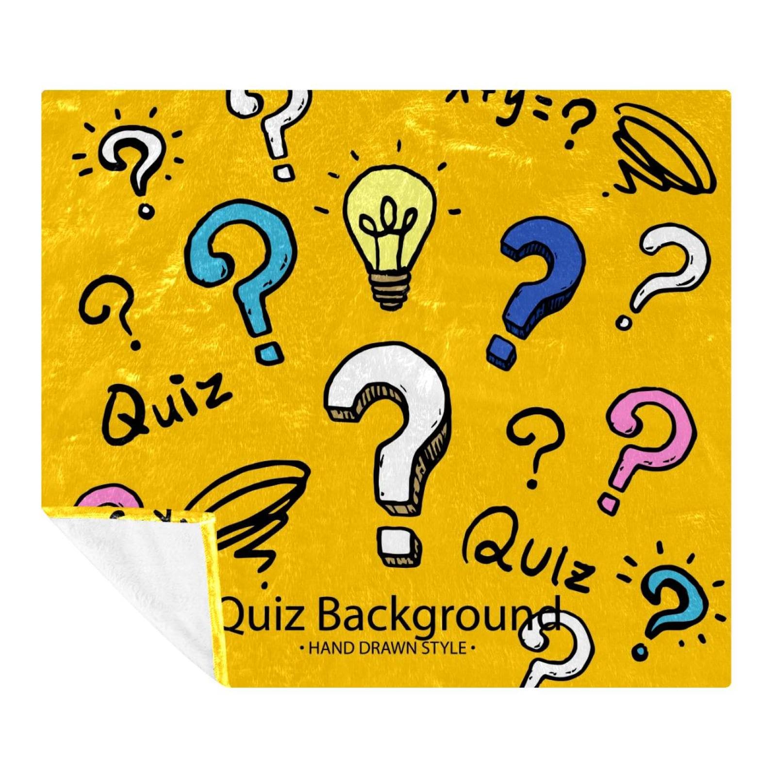 Couverture douce et confortable en microfibre légère Quiz