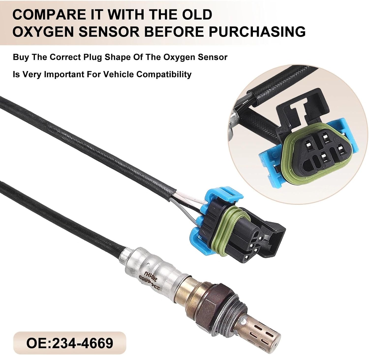 O2 Oxygen Sensor Upstream Fits for Chevy Avalanche 2500 Camaro Caprice Corvette SS Suburban Silverado 1500 2500 3500 HD Classic, for GMC Sierra Yukon XL, for H2, for Cadillac Escalade ESV EXT