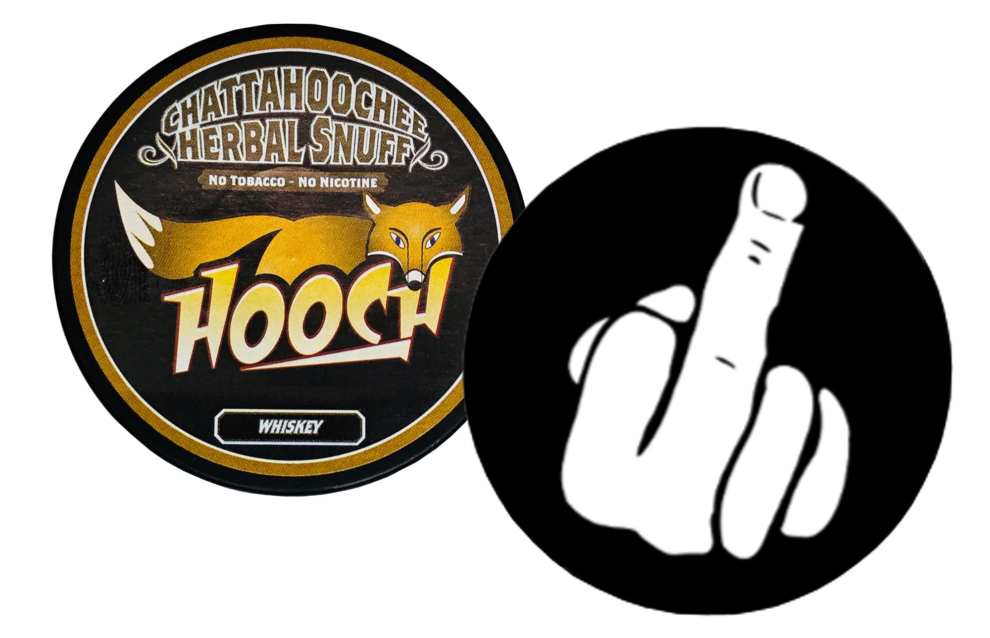 Whiskey Pouch Packs - 1 Can - Includes DC Crafts Nation Skin Can Cover - Middle Finger