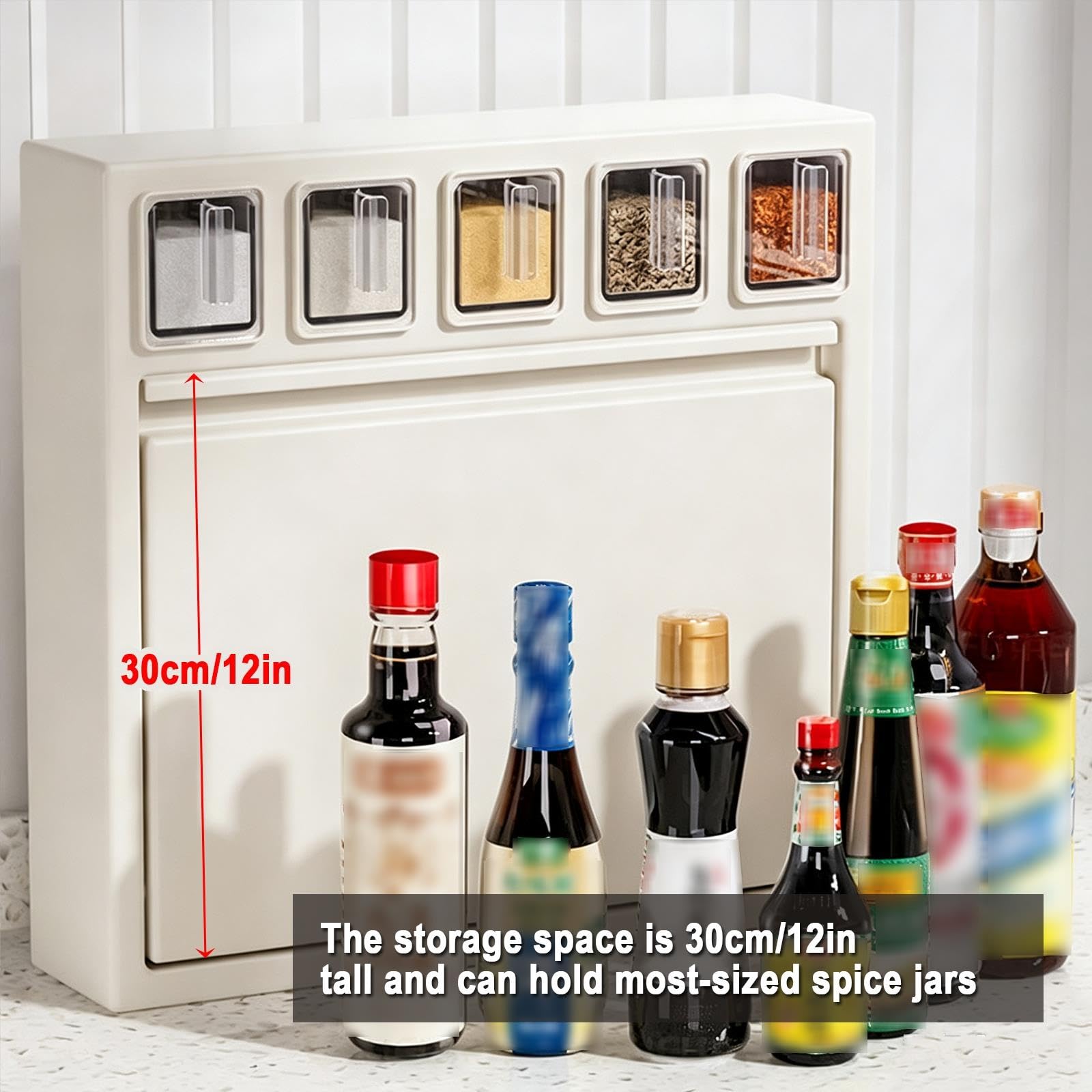 Pensile Cucina, Acciaio al Carbonio Mobili Bagno Sospesi, Interna 30cm