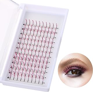 Extensiones de pestañas postizas con purpurin...