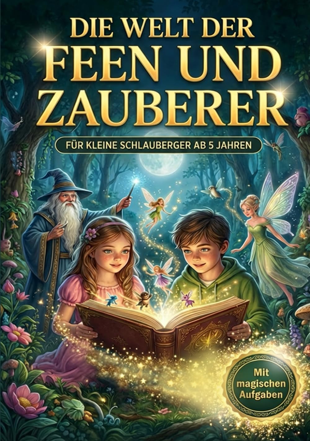 Die Welt der Feen und Zauberer: 100 faszinierende Dinge aus der Welt der Elfen, Magie und Fabelwesen – Mit spannenden Mitmachseiten und Rätseln für kleine Entdecker