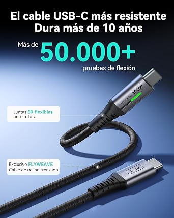 INIU USB C to USB C Cable 100W, 2m+2m USB C PD Cable Fast Charging Charger