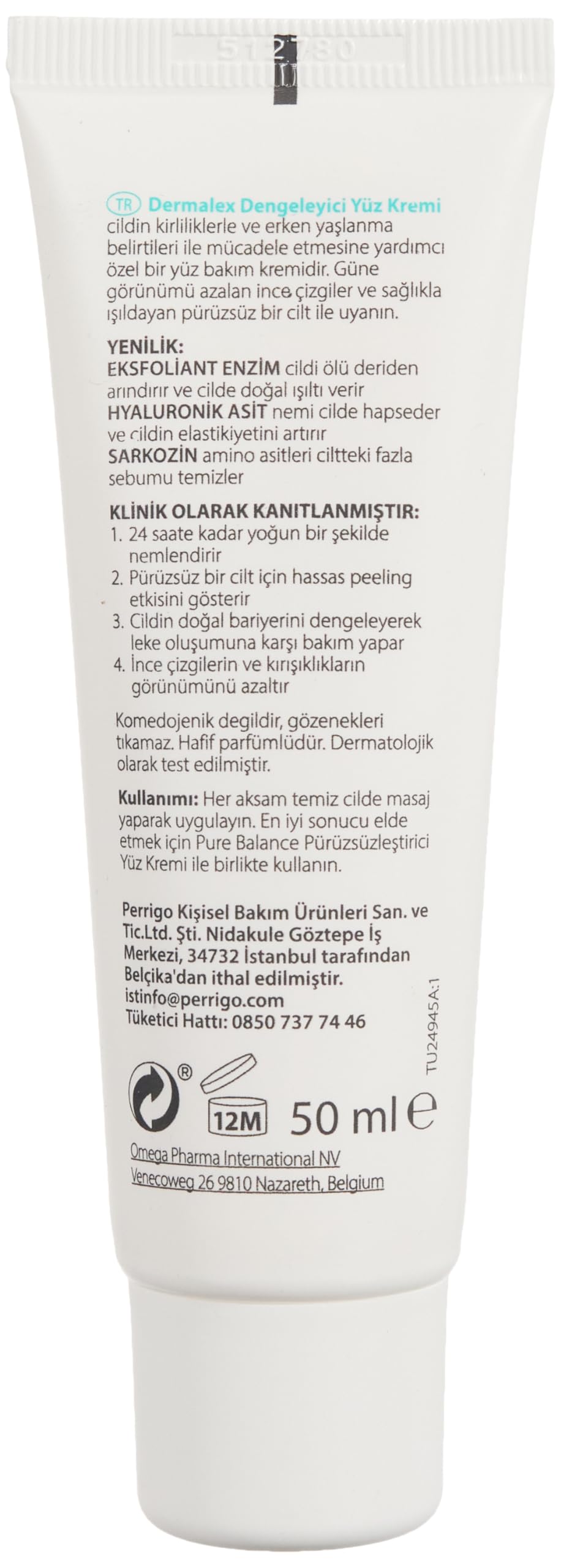 Dermalex Pure Balance Dengeleyici Krem
