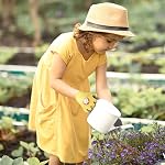 2 Paires Gants de jardinage pour enfants Gants pour le travail en caoutchouc Gants non glissants pour le jardin, taille - Tailles des enfants