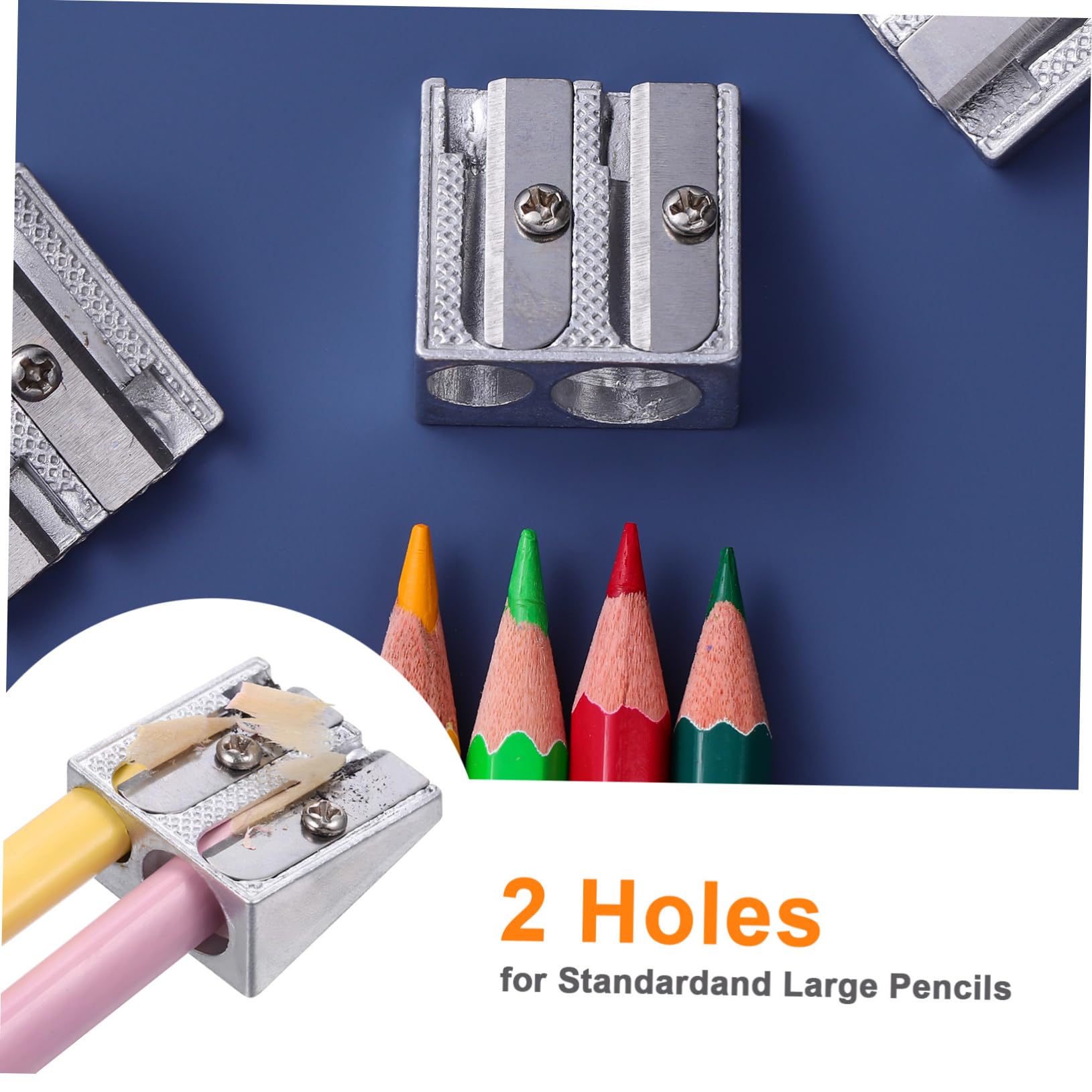 Tofficu 80 Stück Bleistiftspitzer Aus Aluminiumlegierung Große Bleistifte Eyeliner Spitzer Büro Schreibtischzubehör Bleistifte Große Bleistiftspitzer Metall Bürobedarf