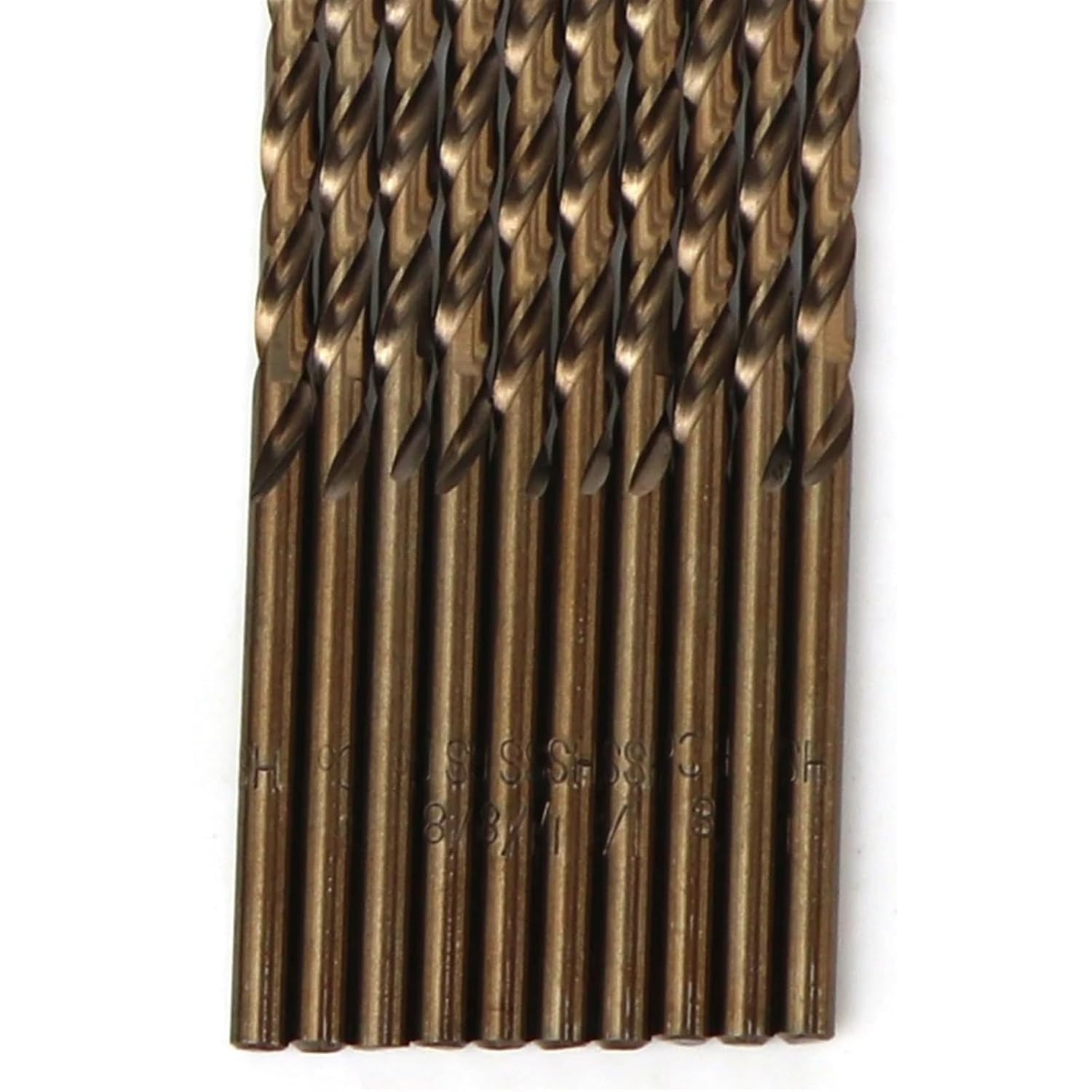 BAWHO 20Pcs Tools M35 Cobalt Drill Bit Set,HSS-CO Drill Set 1-3MM,for Drilling On Hardened Steel, Cast Iron&Stainless Steel