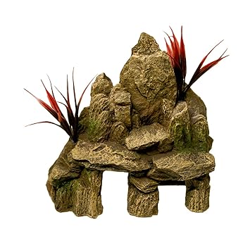 Blue Ribbon EE-1725 Exotic Environments Rock Cave Mountain Aquarium Ornament