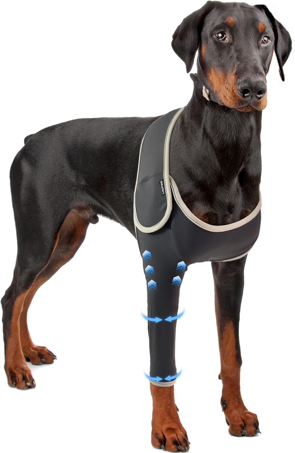 Recovery Suit for Dogs Front Leg, Dog Recovery Suit Female/Male Pet Arm Sleeve, Surgical Suit Cone Collar Alternative, Prevent Pets from Licking and Biting Wounds, Help Wound Healing, L