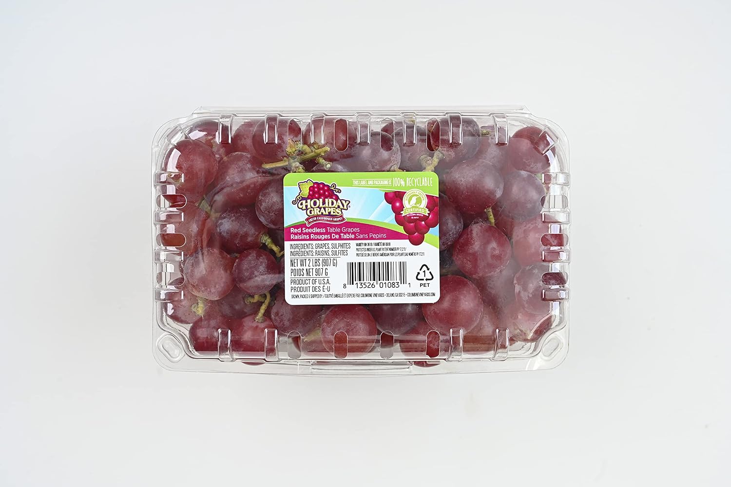 Holiday Red Seedless Grapes, 32 oz