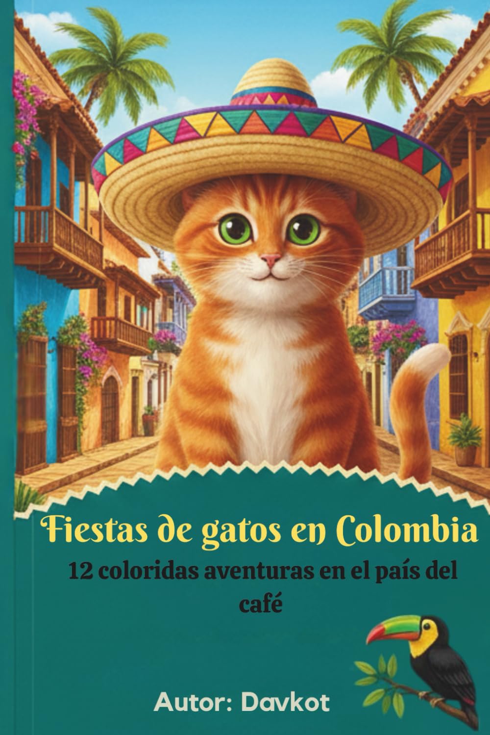 Fiestas de gatos en Colombia: 12 coloridas aventuras en el país del café (Felek the Cat’s Adventures)