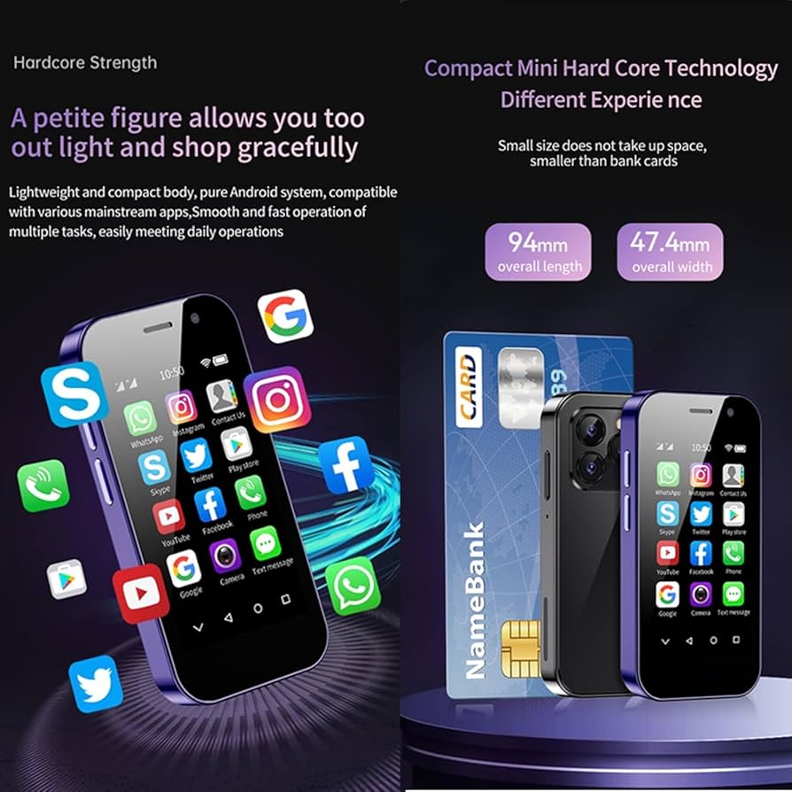 Amazon.co.jp: SOYES XS14 Pro 3.0 インチ 4 G ミニ スマート