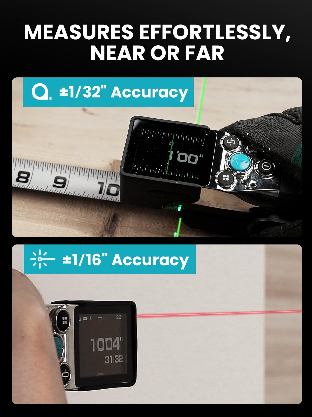 MiLESEEY Digital Tape Measure Device with Laser - Image 3