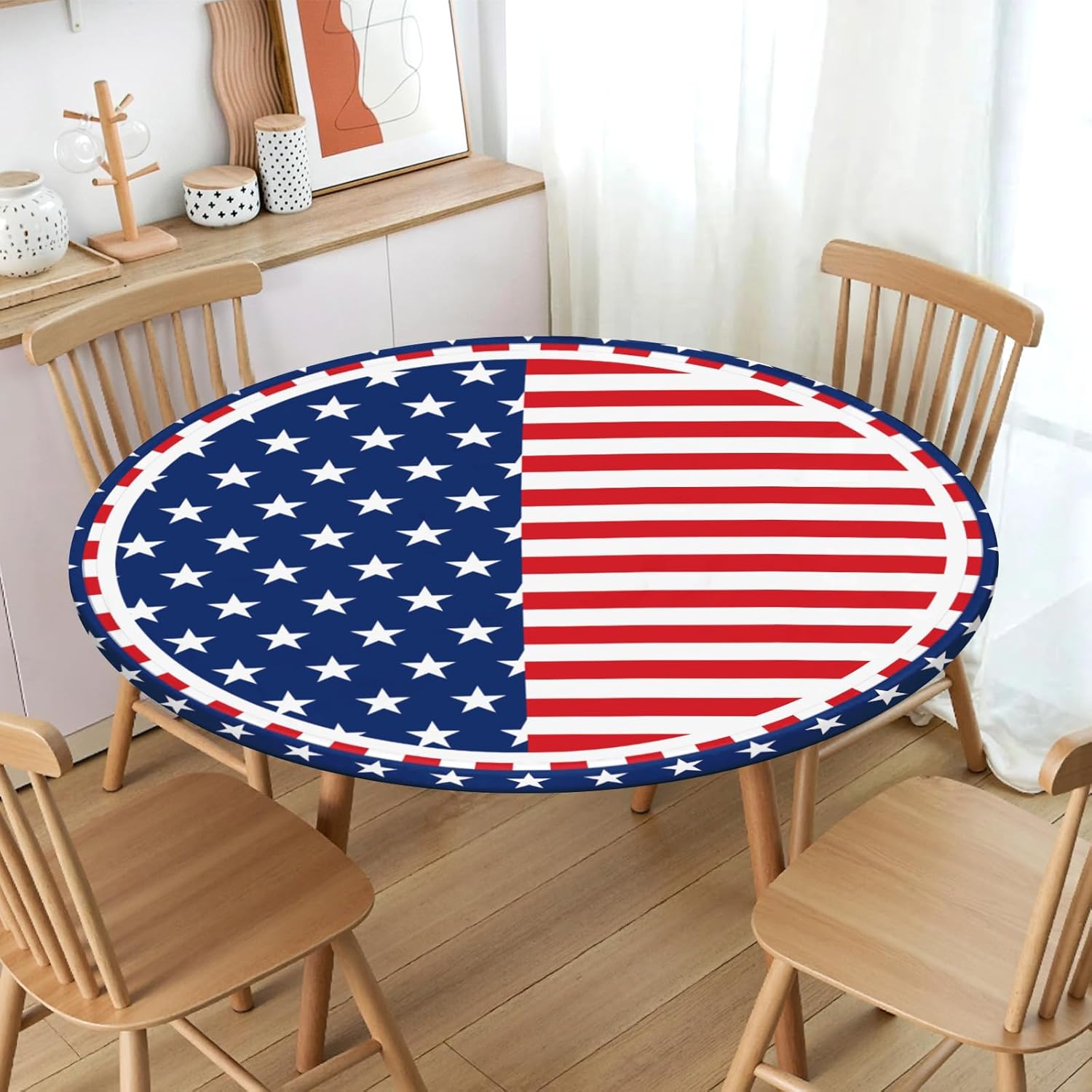 Toalha de mesa patriótica redonda com borda elástica, resistente à água, 4 de julho, bandeira americana Memorial Day para mesas encontradas de 101 a 111 cm, toalha de mesa… em promoção! Veja a oferta e mais achadinhos de Linhas, Kits & Presentes 2 Hoje é o melhor dia para comprar Toalha de mesa patriótica redonda com borda elástica, resistente à água, 4 de julho, bandeira americana Memorial Day para mesas encontradas de 101 a 111 cm, toalha de mesa… com aquele preço maroto! Promoção! Aproveite a oferta! 2