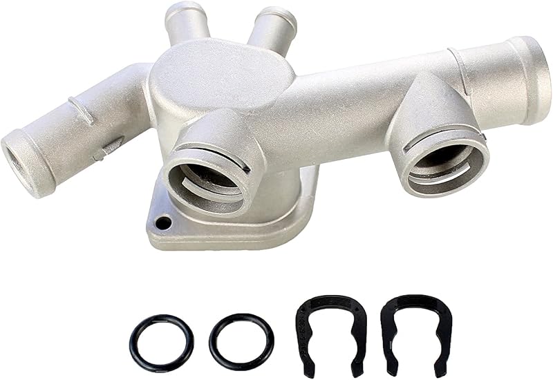 Flange de líquido de arrefecimento em alumínio Votex para Volkswagen Beetle 1998–2005 – 1 unidade