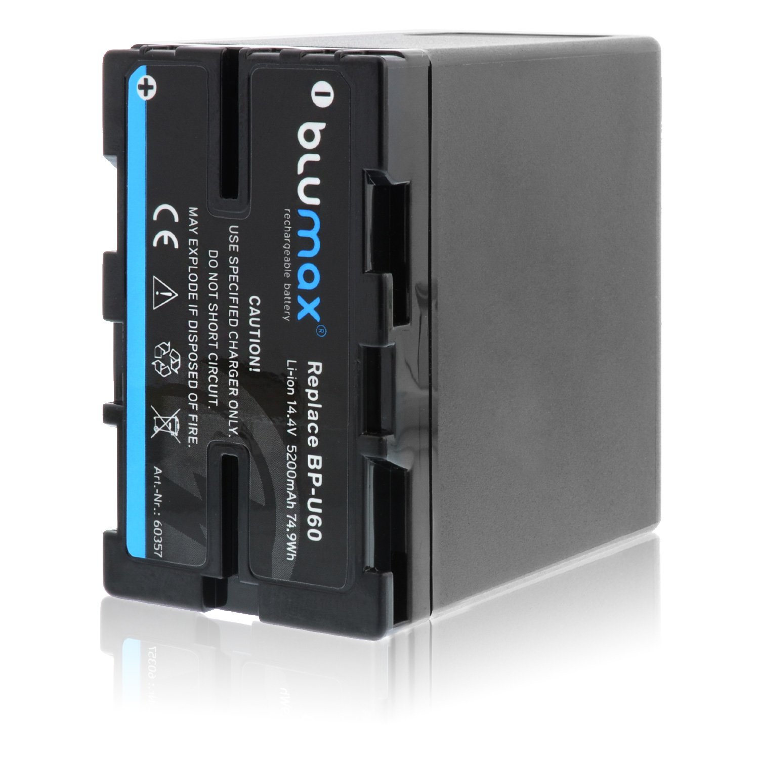 Blumax Akku für Sony BP-U60 5200mAh |Ersetzt BP-U30 | BP-U60 | BP-U90 | BP-U95