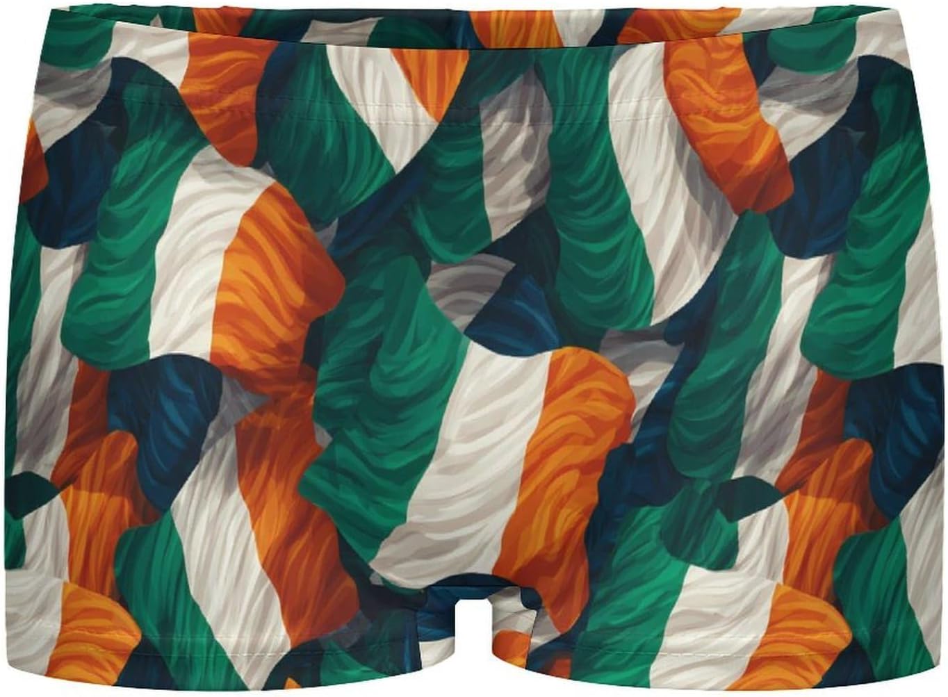 Waving Ireland Flags Fashion Women's Boxer Briefs Breathable Underpants Trunks Stretch Underwear
