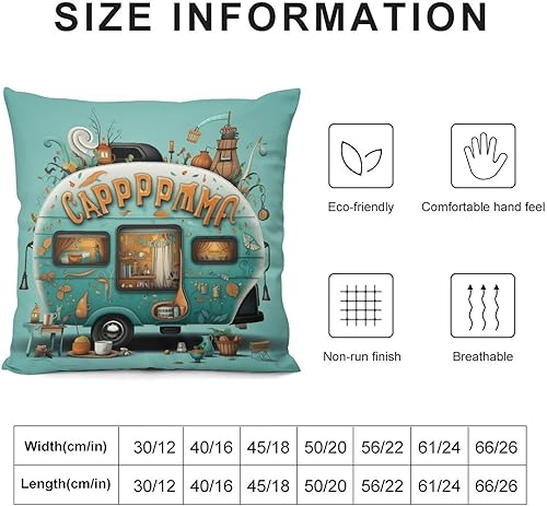 Miniatura 3 de HighonHi Funda de cojín cuadrada de 20 x 20 pulgadas, fundas de almohada suaves y cuadradas para sofá, fundas de cojín abstractas de montaña de