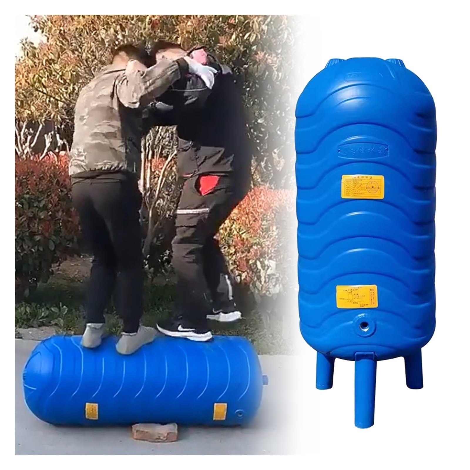 Water Pressure Tank For Well Pump – 60L/15.8Gal Vertical PE Tank, Fully Automatic, Food Grade, With Safety Valve & Pressure Gauge