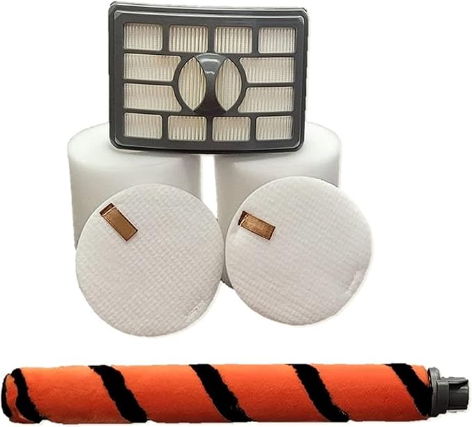 2+1 Filter Kit + Soft BrushRoll Compatible with Shark