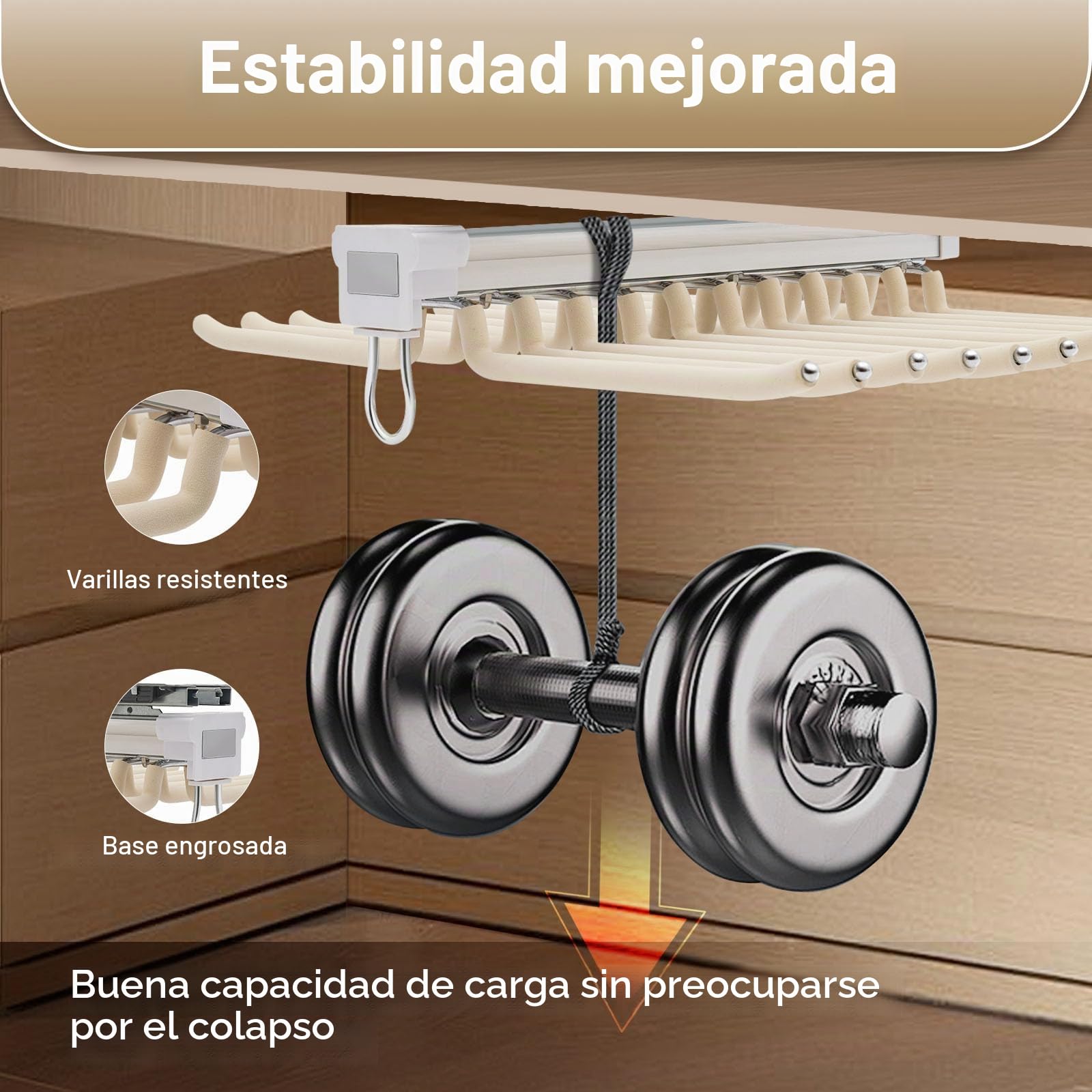 Percha extensible de dos filas para pantalones, 22 brazos, para pantalones, ahorra espacio, con revestimiento antideslizante flocado, organizador de armario