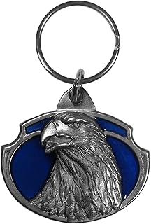 Siskiyou Automotive Metal Key Chain Eagle Profile Enameled Details
