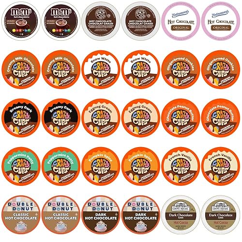 Miniatura 8 de Paquete variado de capuchino y chocolate caliente, que incluye chocolate caliente saborizado y café capuchino para máquinas Keurig KCup, variedad de