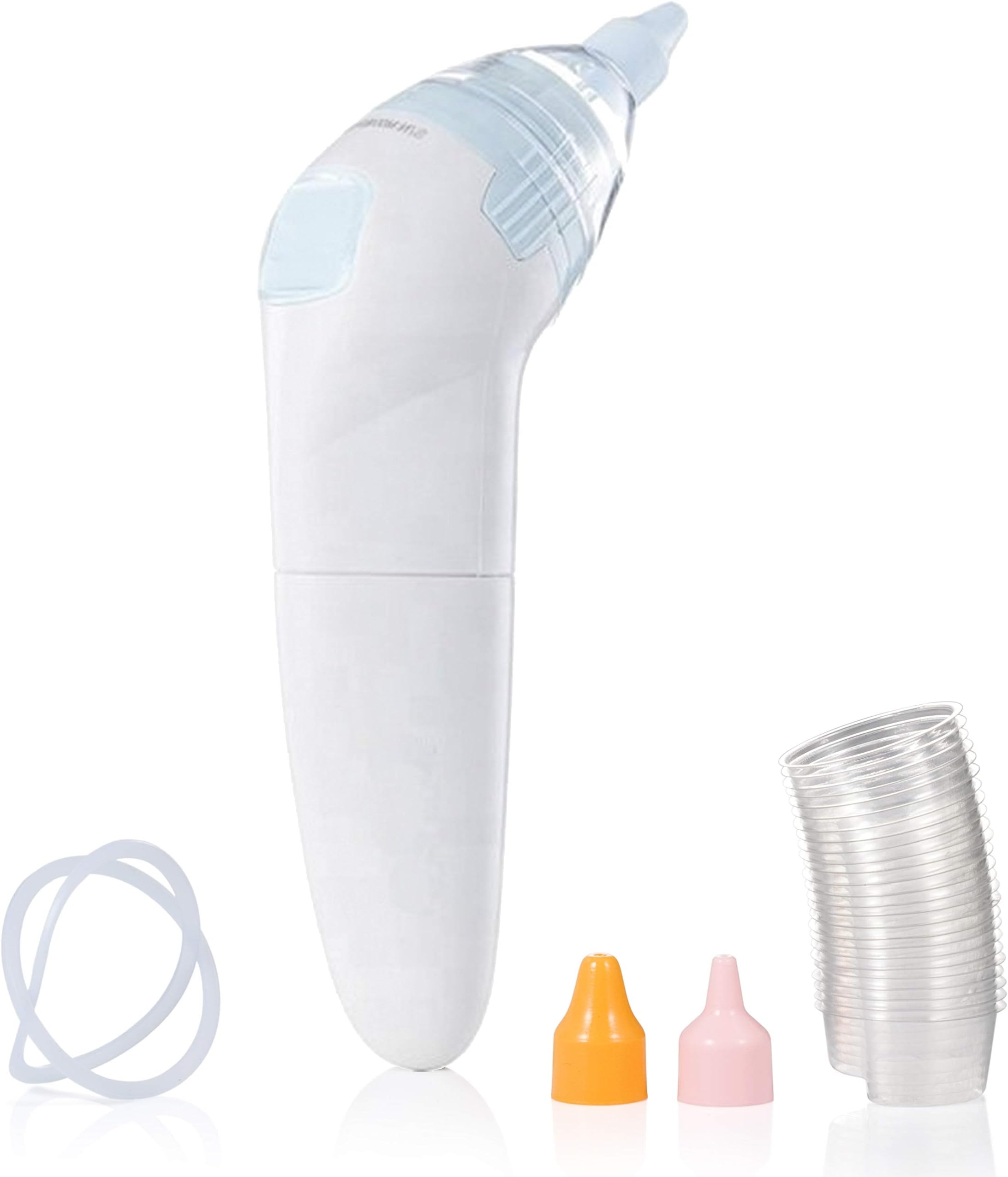 Electric Baby Nasal Aspirator - Snot Sucker Oral Mouth Suction Machine - Nose Mucus Boogies Vacuum Cleaner for Newborn Infant Toddlers and Kids