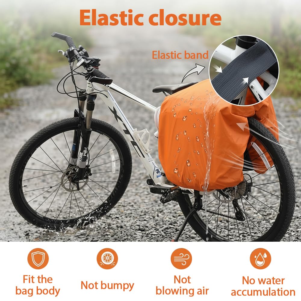 MiOYOOW Housse de Pluie Sacoche Vélo, 80L Bâche Imperméable IPX6 Protection Porte-Bagage, Couvre-Sac Anti-Averse pour VTT Route avec Fermeture à Cordon, Accessoire Transport Pluie Cyclisme MiOYOOW Housse de Pluie Sacoche Vélo, 80L Bâche Imperméable IPX6 Protection Porte-Bagage, Couvre-Sac Anti-Averse pour VTT Route avec Fermeture à Cordon, Accessoire Transport Pluie Cyclisme
