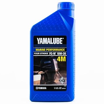 Yamaha Yamalube 4M Outboard FC-W 10W-30 Four Stroke Engine Oil One Quart