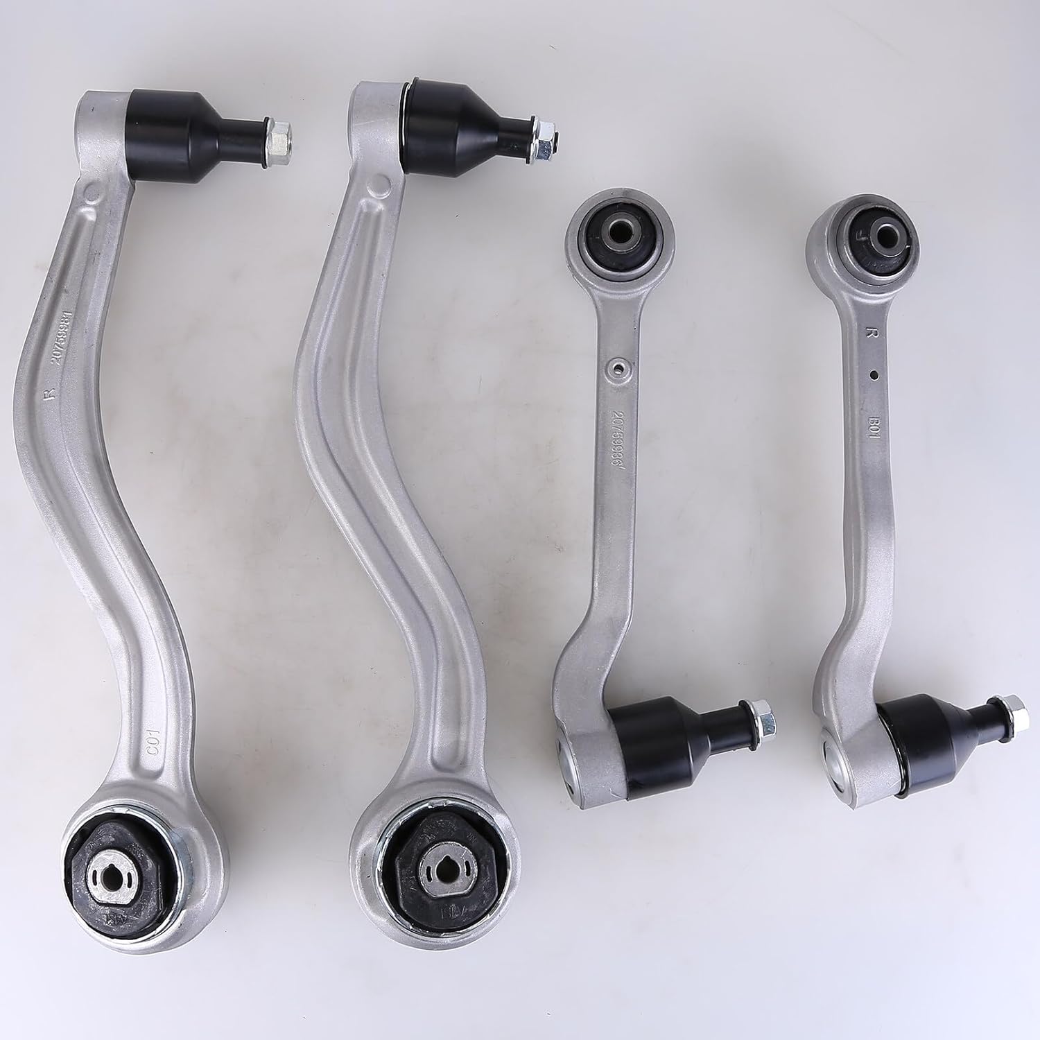 PHEZEN Set of 4 Control Arm kit-Front Lower Control Arm Compatible with 2013-2018 Cadil*lac ATS,Car aluminium Control Arms bracket-Front Lower Forward/Rearward Control Arm replaces part23462000