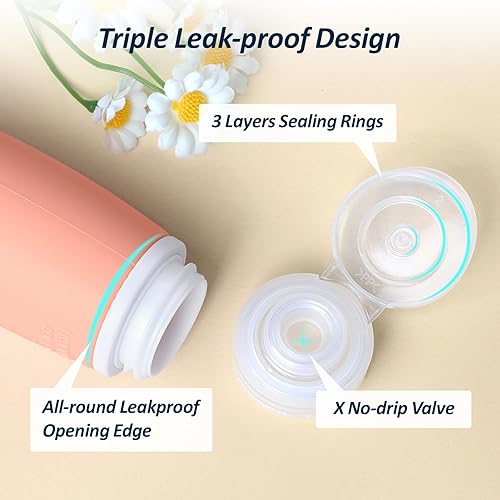 Miniatura 5 de PACKISM TSA Approved Toiletry Bag with Bottles - Travel Essentials 8 Pack Leakproof 3.4oz Silicone Travel Bottles for Toiletries, Shampoo