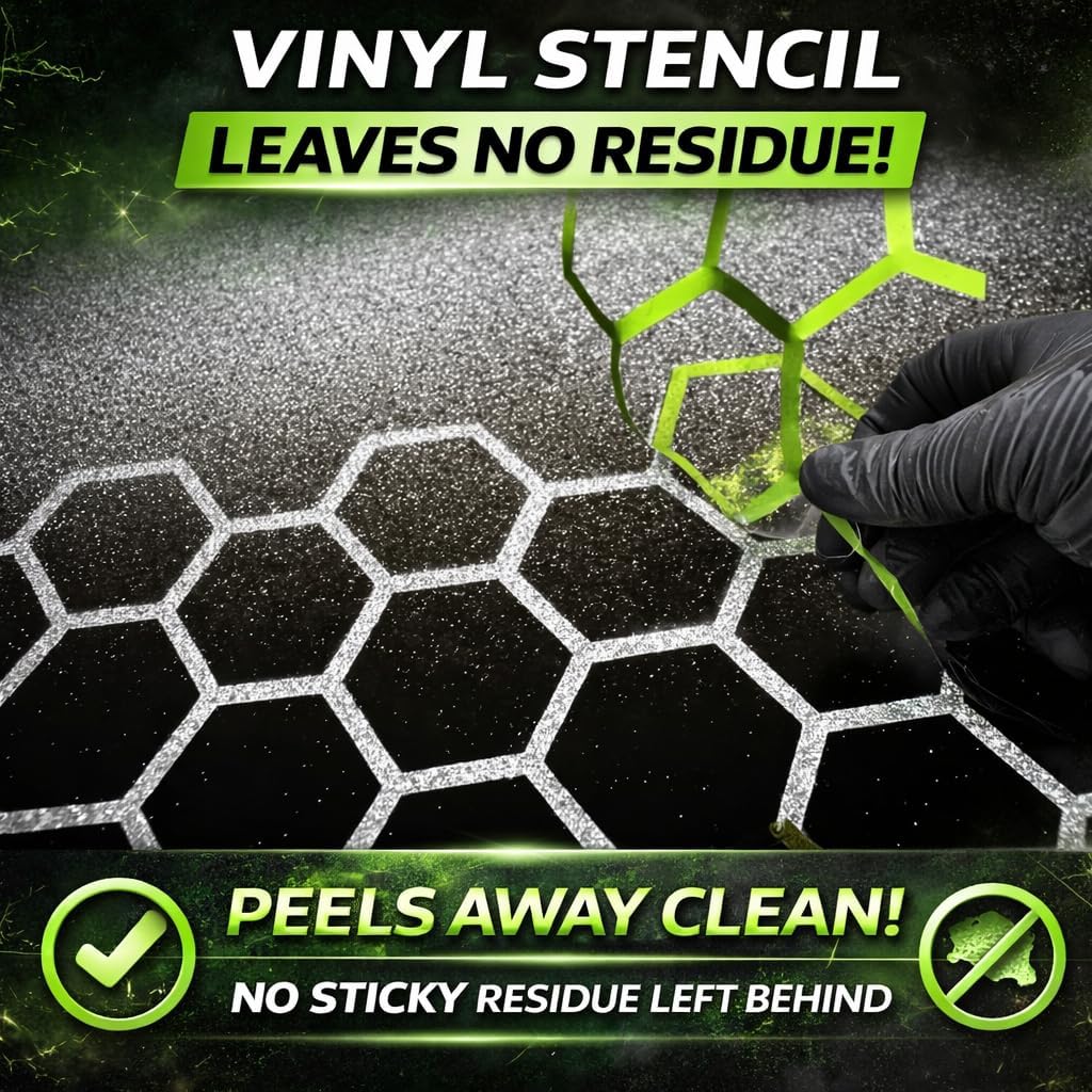 LiME LiNE Honeycomb Airbrush Stencil for Custom Paint