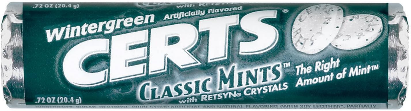 Certs Classic Mints, Wintergreen, 12-Pieces(Pack of 24)
