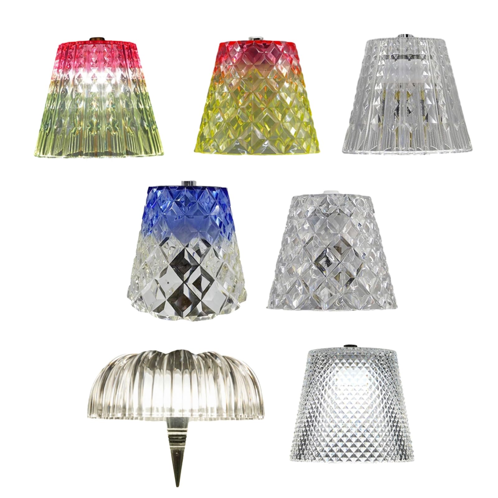 Cordless Wine Bottle Lamp Touch Dimmable Acrylic Shade Fits 20mm Neck