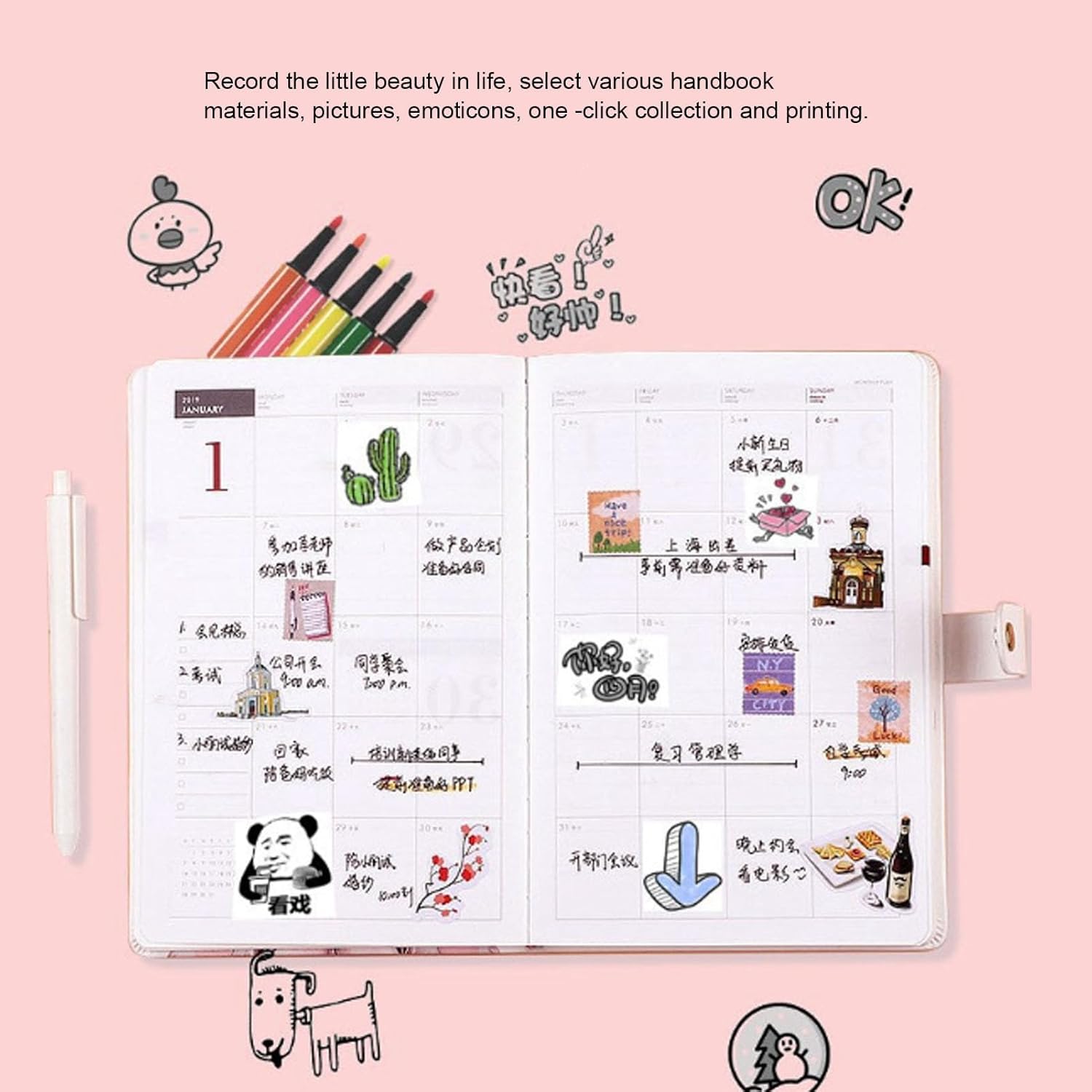 20 Rolls Mini Printer Paper, Long Printer Paper 57 x 25 mm Self Adhesive Thermal Paper Printable Sticker Paper for Pocket Thermal Printer - Image 9