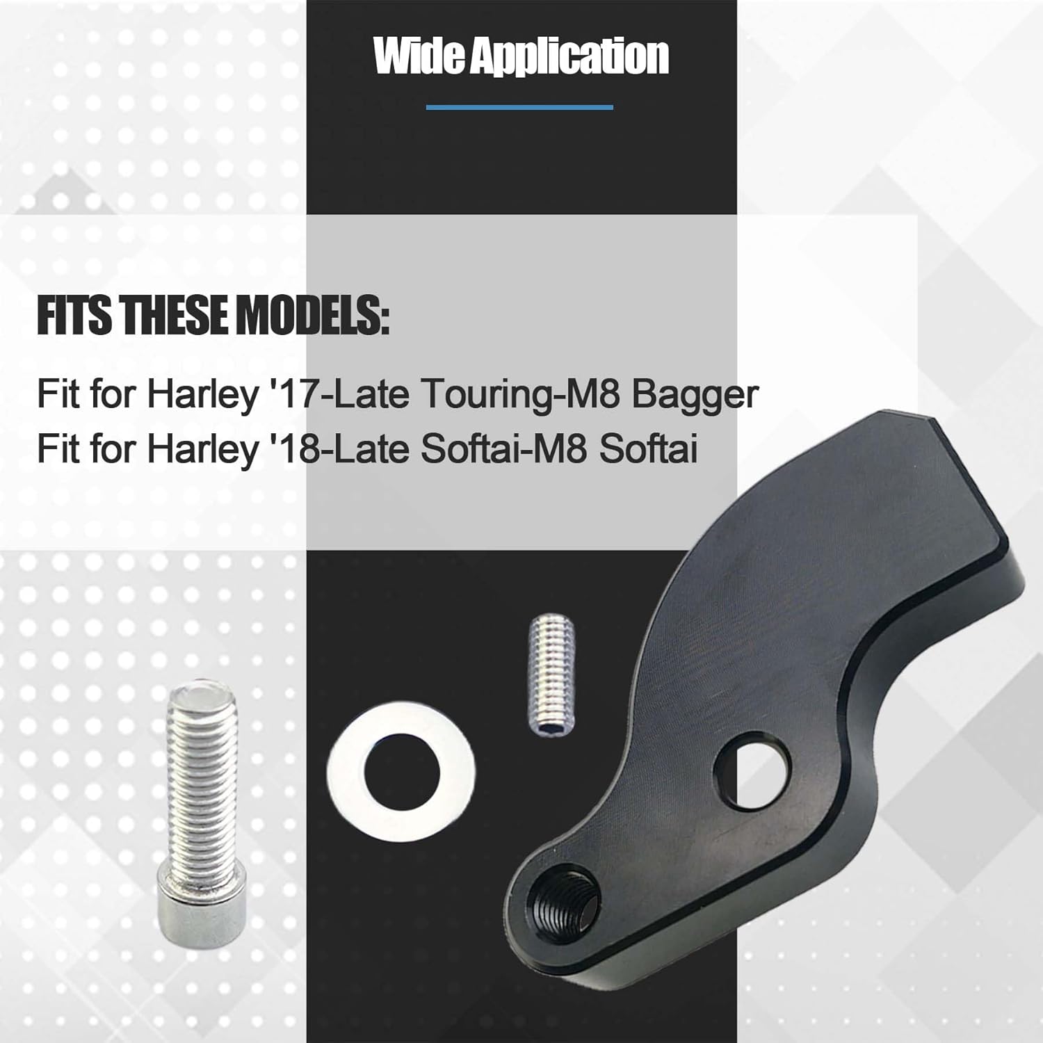 Ez Shift Neutral Gear Assist Kit Compatible with Harley 17 Late Touring and 18 Late Softail M8 Baggers Black