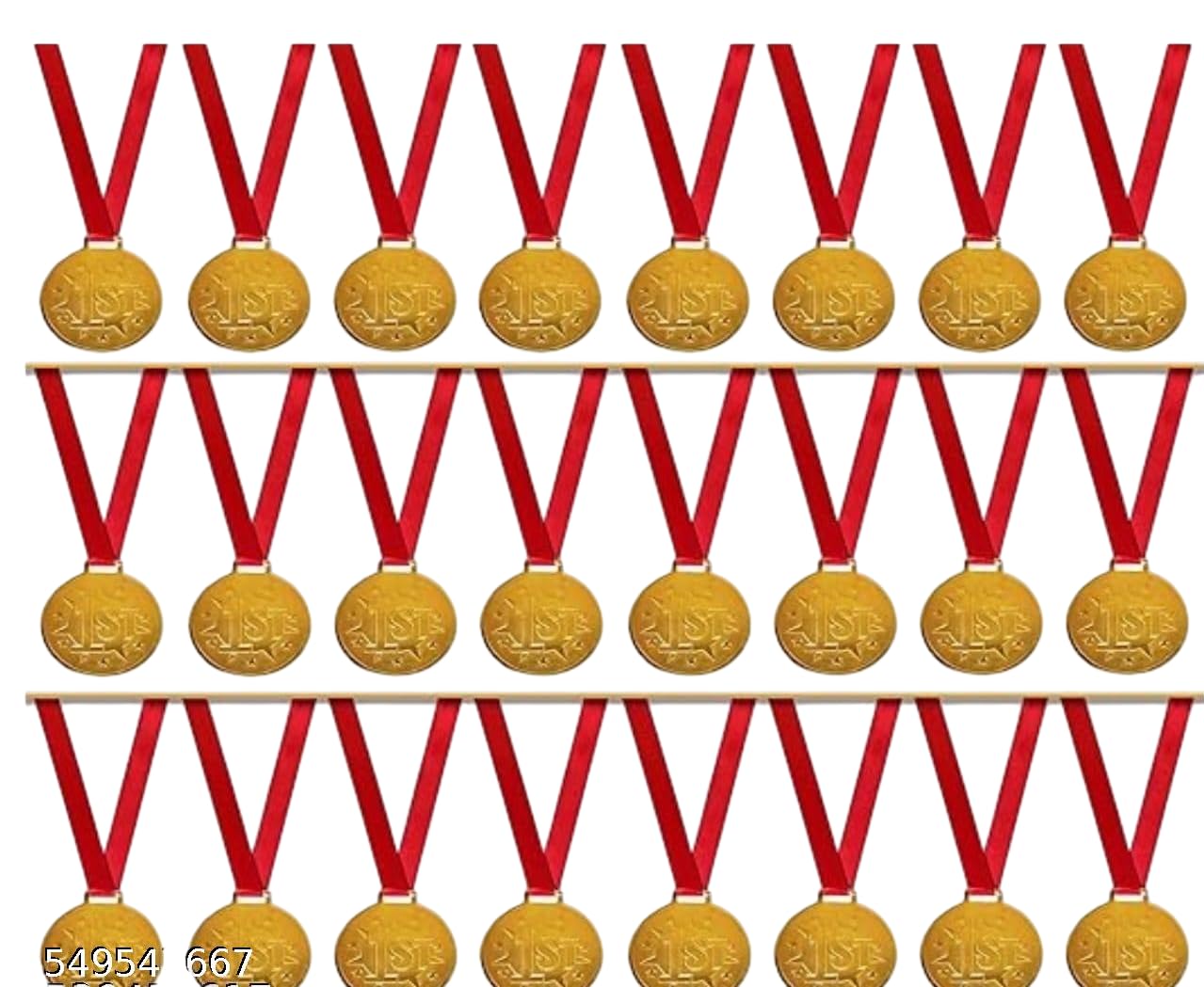 Metal Winner Medal with Ribbon | Gold Award Medal for Sports & Games (1st Win GR Pack of 24)-picture-17