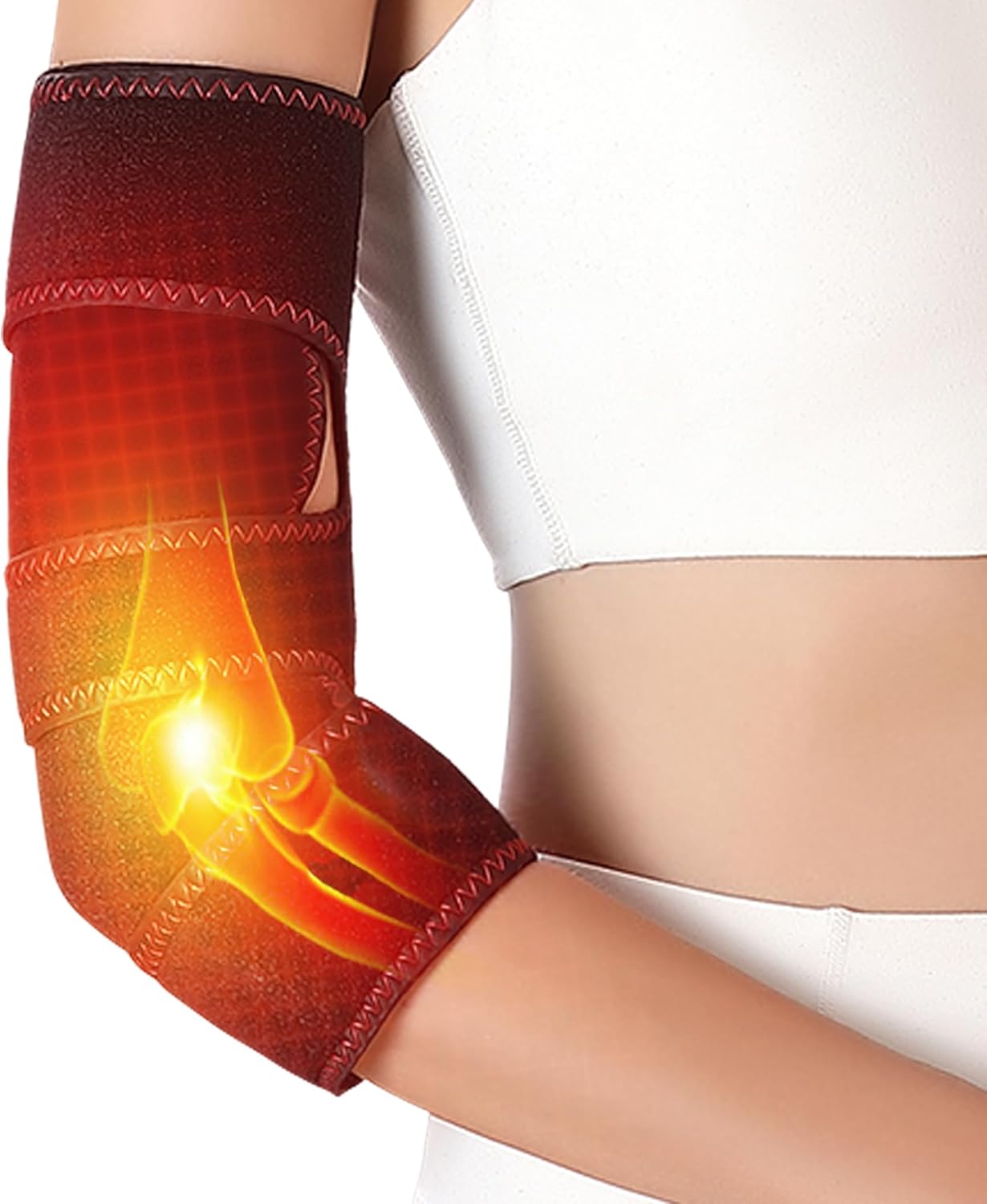AIELEPH Elbow Heating Pad, Elbow Massager for Tendinitis