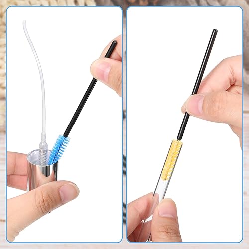 Miniatura 6 de Cepillo de limpieza de piezas de alimentador de colibríes, juego de cepillos de nailon (15, rojo, azul, amarillo)