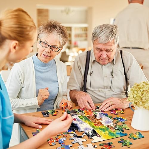 Miniatura 6 de Paquete de 6 rompecabezas grandes de 36 piezas para personas mayores, productos fáciles de demencia, Alzheimer, actividades de demencia, juego de