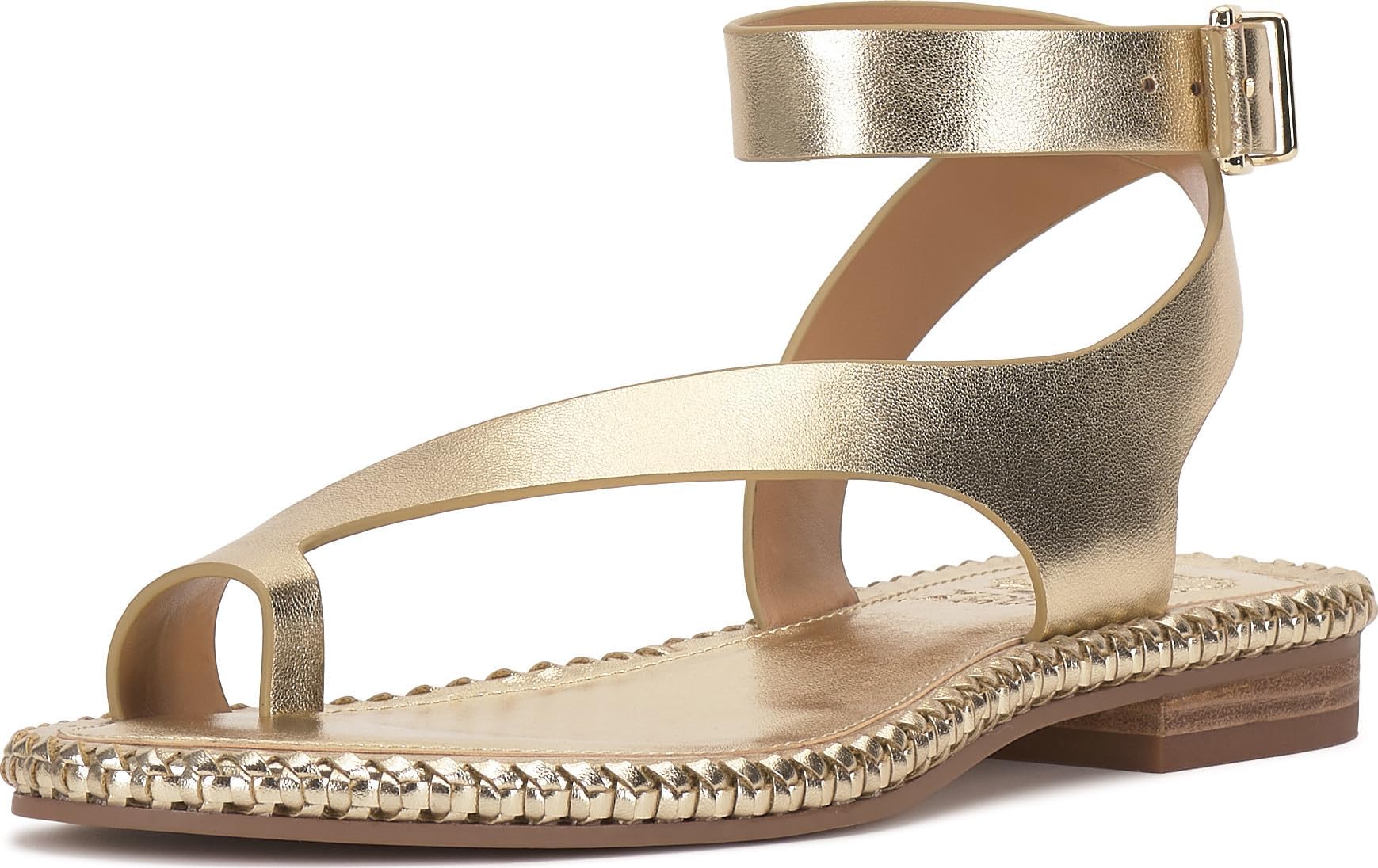 Libahs Ankle Strap Toe Loop Flat Sandals