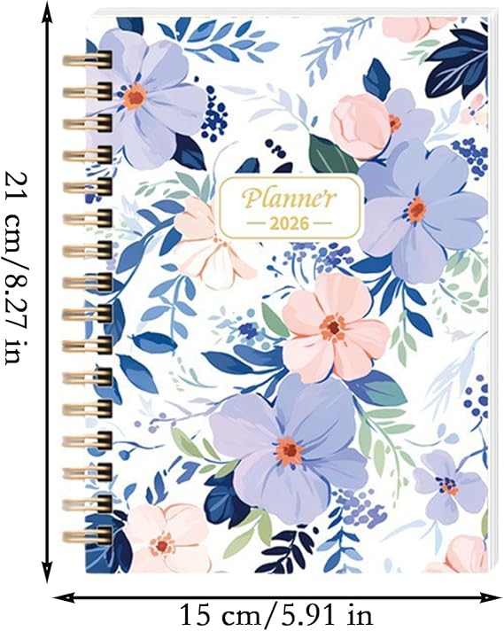 2026 Weekly Planner Spiral Binding Journal Planning Organizer | Academic Calendar Planner for Friends Family Colleagues Clients Teachers College Students