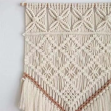 BMIDRUT Hanging Macrame Tapestry Dream Catchers Hand Woven Tapestries Boho Wall Art Decor Home Wall Decor Wall Pediment