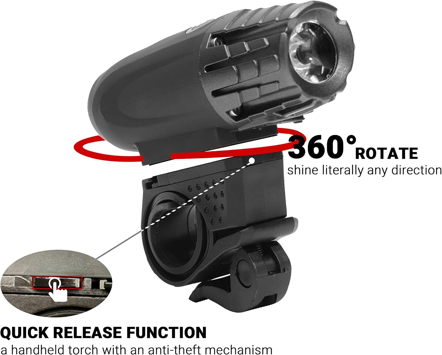 Himiway LED Bike Light Set/+ Battery Indicator + Horn/+ Speedometer + Horn for Night Riding Super Bright Bike Headlight and Taillight Bicycle Lights IPX7 Waterproof USB Rechargeable Fits All Bikes